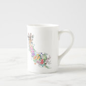 Blume Bouquet Giraffe Tasse (Rechts)