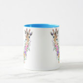 Blume Bouquet Giraffe Tasse (Zentrum)