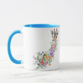 Blume Bouquet Giraffe Tasse (Links)