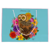 Blume Bouquet Große Geschenktüte (Rückseite)