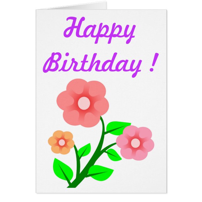 Blume BOUQUET "HAPPY BIRTHDAY" (Vorne)