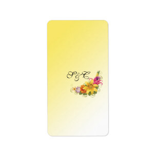 Blume Bouquet Hersheys Miniaturwrapper Adressaufkleber