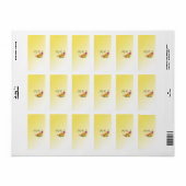 Blume Bouquet Hersheys Miniaturwrapper Adressaufkleber (Vorne)