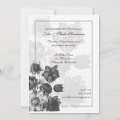 Blume Bouquet Hochzeitsjubiläumsaufrufe Einladung (Rückseite)