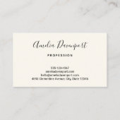 Blume Bouquet in Pink Orange & Blue Boho Visitenkarte (Rückseite)