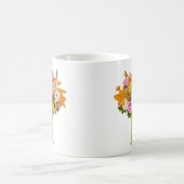 Blume Bouquet in Vase Malerei Kunst Kaffeetasse (Mittel)