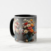 Blume Bouquet Kaffee Tasse (Vorderseite Links)