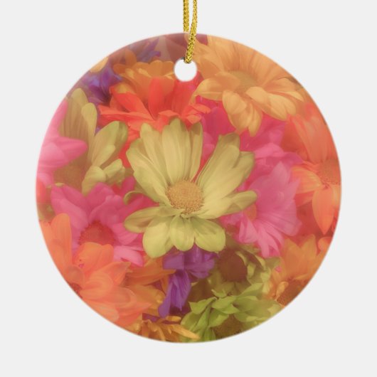 Blume Bouquet Keramik Ornament (Vorne)