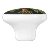 Blume Bouquet Keramikknauf (Seitenansicht)