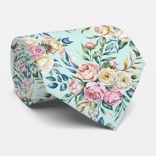 Blume Bouquet Krawatte (Gerollt)