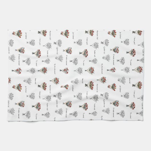 Blume Bouquet Küchentücher (Horizontal)