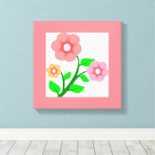 BLUME BOUQUET LEINWANDDRUCK (Insitu (Holzboden))