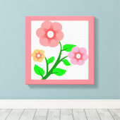 BLUME BOUQUET LEINWANDDRUCK (Insitu (Holzboden))