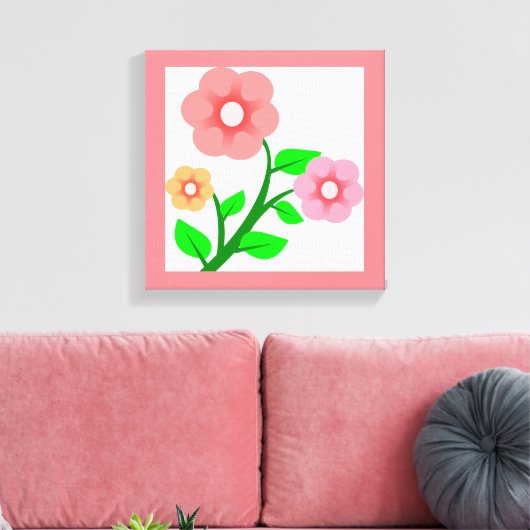 BLUME BOUQUET LEINWANDDRUCK (Insitu (Wohnzimmer))