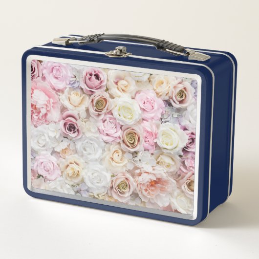 Blume Bouquet Metall Brotdose (Vorderseite)