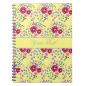 Blume Bouquet mit Dahlia-Notebook Notizblock (Vorderseite)