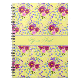 Blume Bouquet mit Dahlia-Notebook Notizblock
