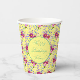 Blume Bouquet mit Dahlia Paper Cups Pappbecher