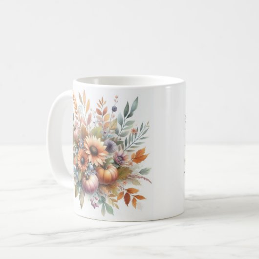 Blume Bouquet Motif Kaffeetasse (Vorderseite Links)