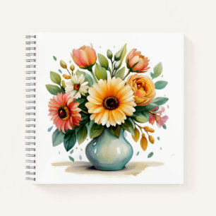 Blume Bouquet Notizblock