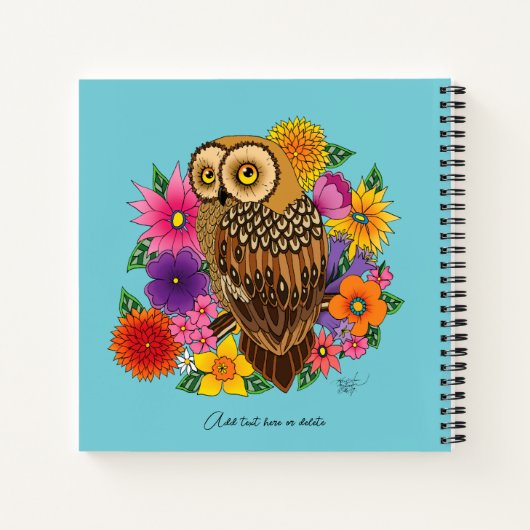 Blume Bouquet Notizblock (Rückseite)