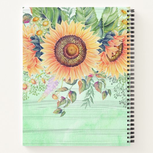 Blume Bouquet Notizblock (Rückseite)