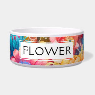 Blume Bouquet Orange & Blue Boho Napf