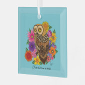 Blume Bouquet Ornament Aus Glas (Vorderseite links)