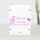 Blume Bouquet Osterkarte Feiertagskarte (Rückseite)