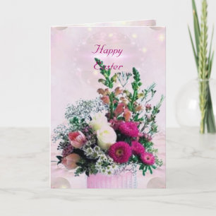 Blume Bouquet Osterkarte Feiertagskarte