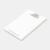 Blume Bouquet Pasta Wasserfarben Post-it Klebezettel (angewinkelt)