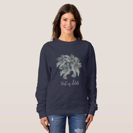 Blume Bouquet Personalisiert Sweatshirt (Vorne ganz)