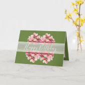 Blume Bouquet Pink Geburt Hübsche Orchideen Karte (Gelbe Blume)