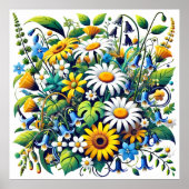 Blume Bouquet Poster (Vorne)
