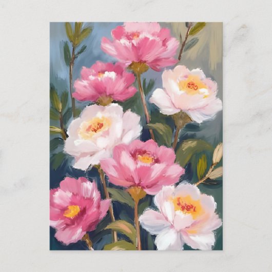 Blume Bouquet Postkarte (Vorderseite)