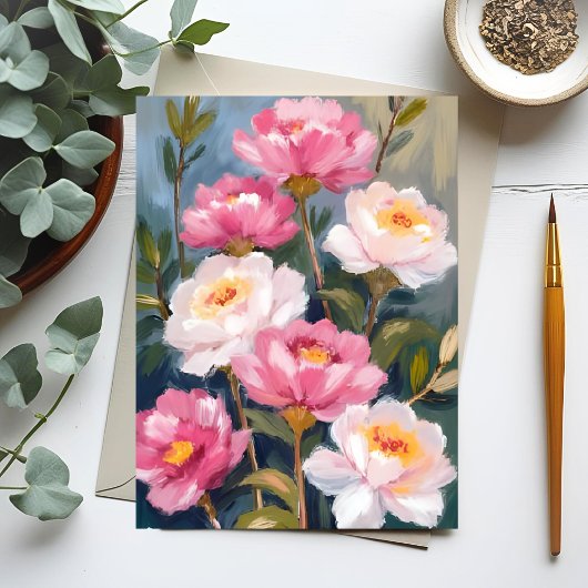 Blume Bouquet Postkarte