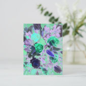 Blume Bouquet Postkarte (Stehend Vorderseite)