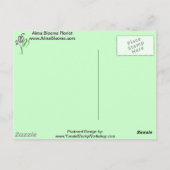 Blume Bouquet Postkarte (Rückseite)