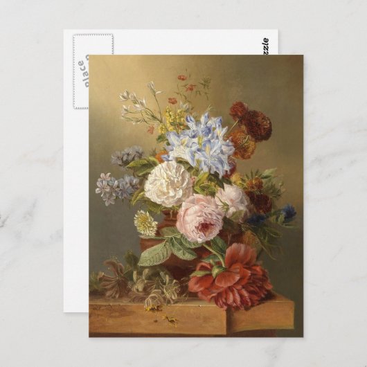 Blume Bouquet Postkarte (Vorne/Hinten)