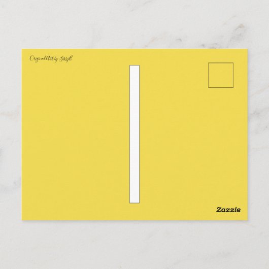 Blume Bouquet Postkarte (Rückseite)