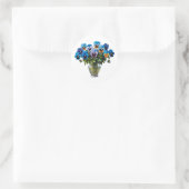 Blume Bouquet Runder Aufkleber (Tasche)