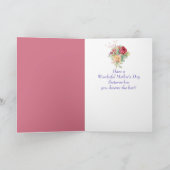 Blume Bouquet Schwiegermutter Tageskarte Karte (Innenseite)