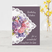 Blume Bouquet-Schwiegertochter Geburtstagskarte Karte (Gelbe Blume)