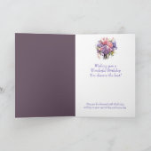 Blume Bouquet Schwiegervater Geburtstagskarte Karte (Innenseite)