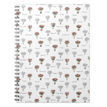 Blume Bouquet Spiral Foto Notebook