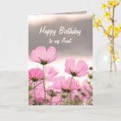 Blume Bouquet Tante Geburtstag Christlich Karte (Gelbe Blume)