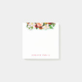 Blume Bouquet Template Elegant Modernes Design Post-it Klebezettel (Vorderseite)