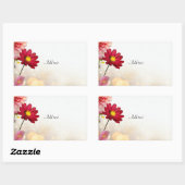 Blume Bouquet TEMPLATE, Rechteckiger Aufkleber (Blatt)