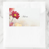 Blume Bouquet TEMPLATE, Rechteckiger Aufkleber (Tasche)