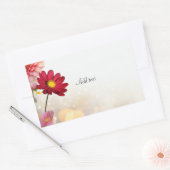 Blume Bouquet TEMPLATE, Rechteckiger Aufkleber (Umschlag)